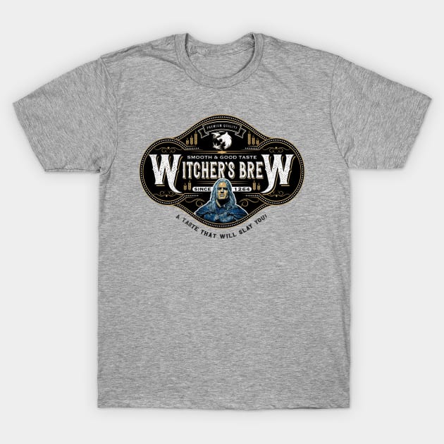 Witcher's Brew Lts T-Shirt by Alema Art